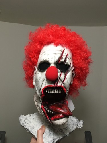 Maschera clown zombie - da,