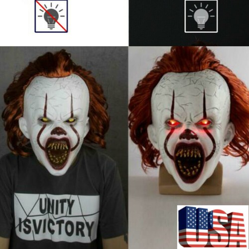 Maschera led occhio pennywise - led,