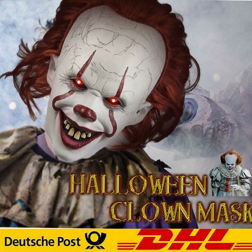 Pennywise clown maschera - pennywise,