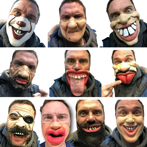 Maschera commedia mezza - , faccia