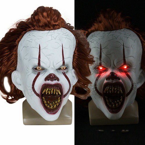 Maschera led cosplay pennywise - led,