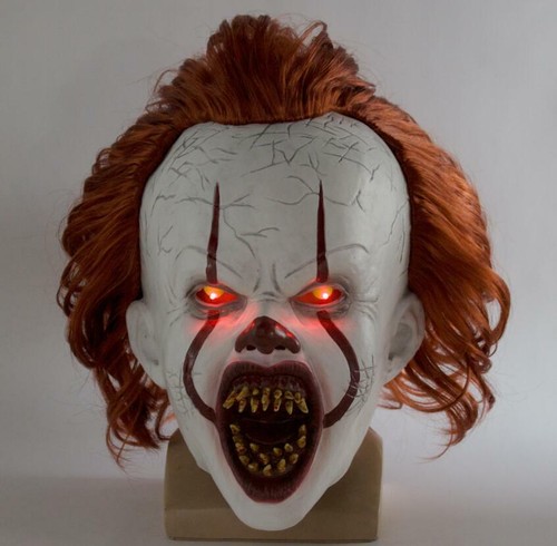 Maschera led cosplay pennywise - led,
